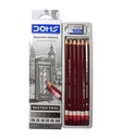 Lapiz de dibujo drawing pencils sketch tool HB, 2B, 4B, 6B, 8B y 10B DOMS cajita de 6pcs