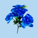 Flor - ramo de 9 rosas, largo 50cm, corola 9 cm