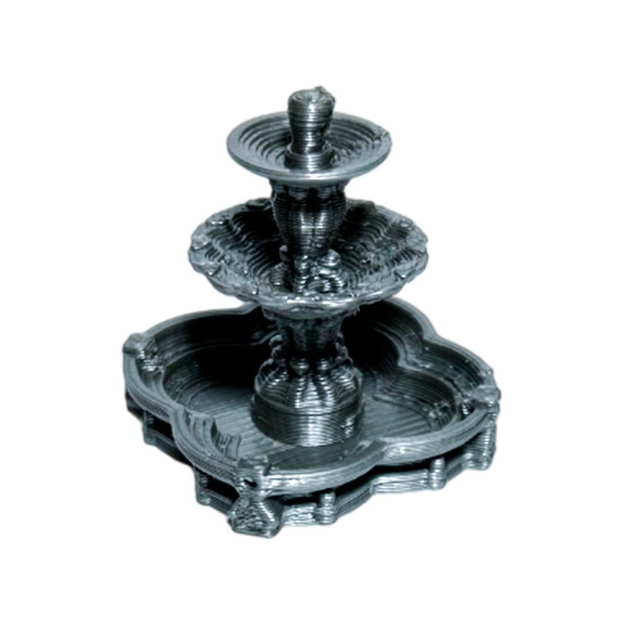 Maqueta fuente de agua plastico