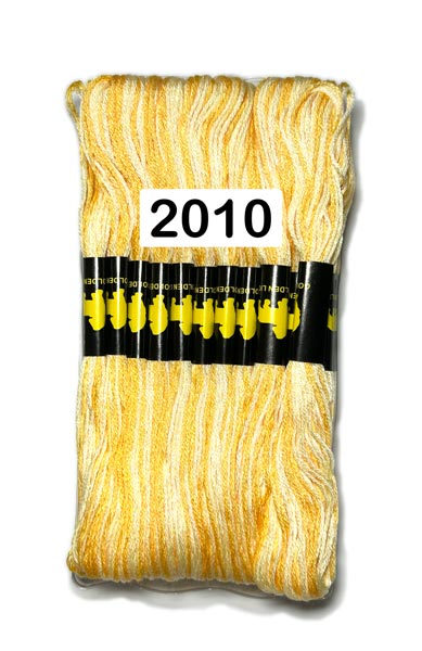 Mechilla color matizado para bordado cajita de 24PCS