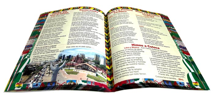 Cancionero Escolar - Militar del Estado Plurinacional de Bolivia (Grafica SCALA)