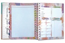 Cuaderno anillado tapa dura A5/medio oficio Smart Book, con 5 separadores, sujetador de  liga, 145 hojas