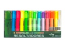 Resaltador jumbo 8 color pastel + 4 color neon La Selva de 12 colores