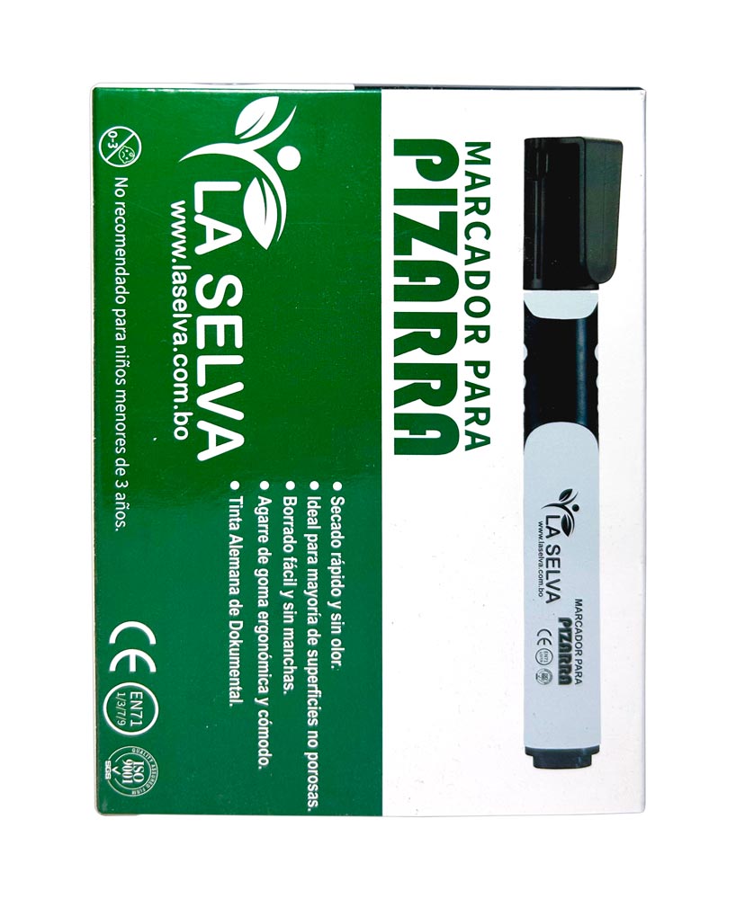 Marcador para pizarra acrilica La Selva de 12pcs