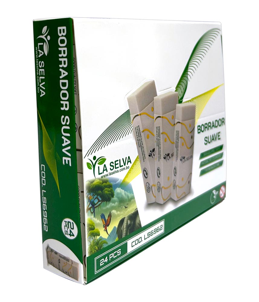 Borrador suave GRANDE LS6962 La Selva de 24pcs
