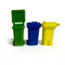 Maqueta - contenedor de reciclaje escala 1:50 3pcs