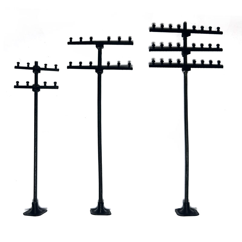 Maqueta - juego postes de energia electrica o antenas electricas escala 1:50 6pcs