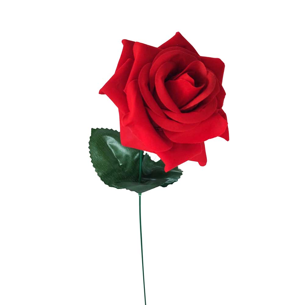 Flor - rosa individual largo 37cm