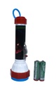 Linterna pequeña JF1098D para 2 pilas AA con luz Led + 2 pilas AA