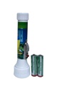 Linterna pequeña JF10992 para 2 pilas AA con luz Led + 2 pilas AA