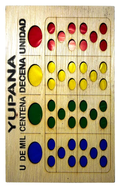 Yupana unidad de mil 19x30cm