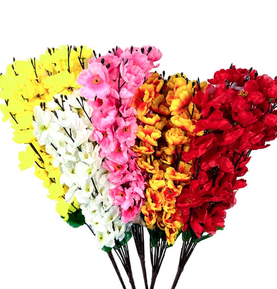 Flor - ramo cerezo de 9 ramas, largo 55cm