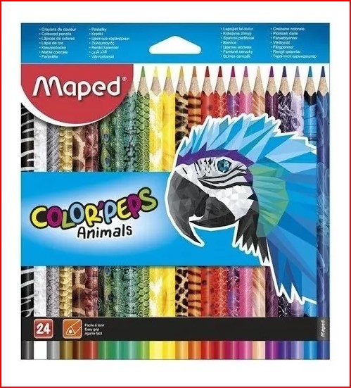 Color largo peps Animals Maped 24 colores