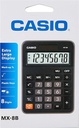 Calculadora CASIO MX-8B-W-DC comercial de 8 digitos