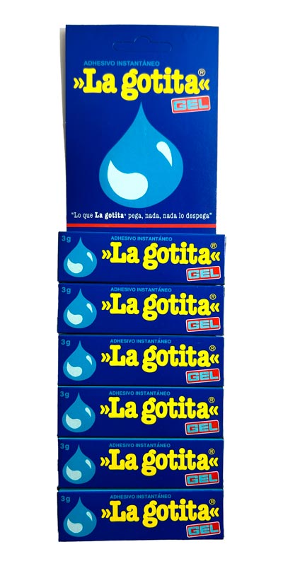 Pegamentos - La gotita Gel 3g.  6pcs