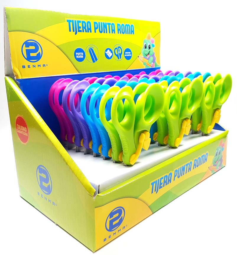 Tijera con rebote + protector BENMA 24pcs