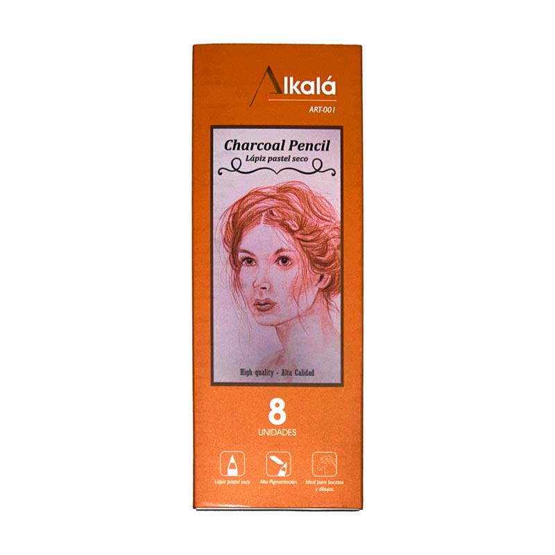 Lapiz color ladrillo pastel seco Alkala 8PCS