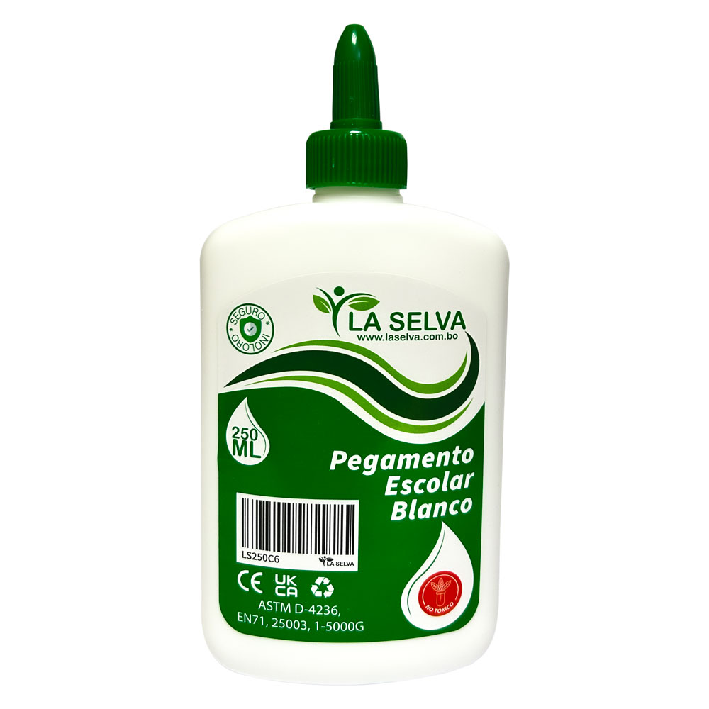 Cola pegamento blanco 250ml La Selva