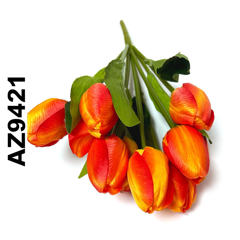 Flor - ramo de 9 tulipanes AZ9421 largo 42cm