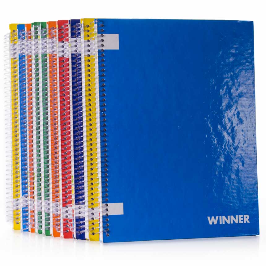 Cuaderno anillado Carta tapa PLENO Elba Winner de 100 hojas