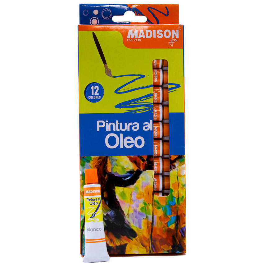 Oleo 12ml Madison 12 colores