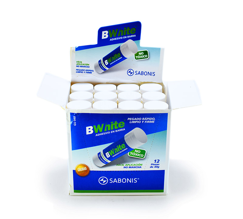 Pegamentos en barra 40gr Sabonis 12pcs