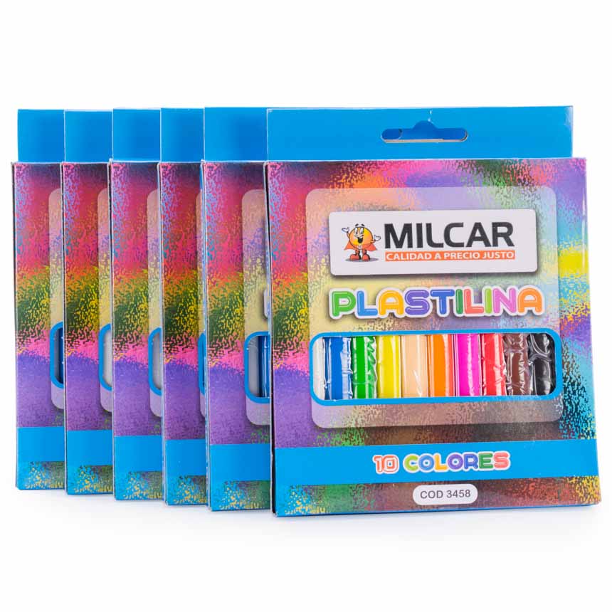Plastilina MILCAR 10 colores