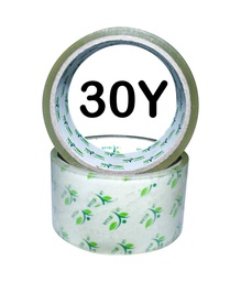 [4830Y] Cinta de embalaje o scoch CAFE La Selva de  30Y, tubo de 6PCS