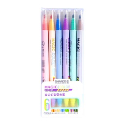 [S325-6] Marcador magico SHANDS S325-6 de 6 colores