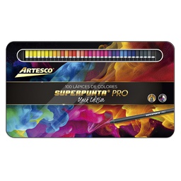 [16331204] Color largo superpunta PRO 4mm estuche metalico Artesco 100 colores