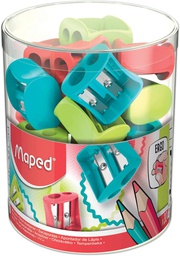 [063011] Tajador vivo doble 2 orificios Maped frasco de 65pcs