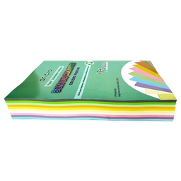 [BPN500O] Bon de 10 colores pasteles y neones 500 hojas Oficio La Selva