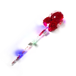 [AZ4706] Adorno - flor cetro con esfera y rosa roja AZ4706 con luces