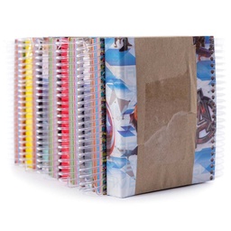 [ANOT-10X14-180H-H-SOLC] Anotacion 10x14 con solapa COLOR HORIZONTAL 180 Hojas 10Pcs