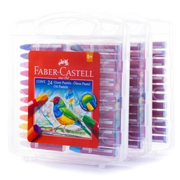 [320024] Crayon oleo pastel estuche rigido Faber Castell 24 colores