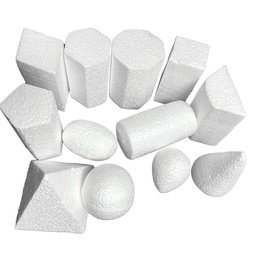 [PFG12F] Plastoformo Figuras Geometricas GRANDE BLANCO (13 Figuras)