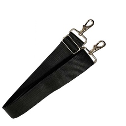 [porta bombo correa] Porta bombo CORREA 5CM  con doble gancho  NEGRO 5cm.