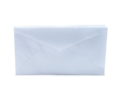 [SABO100P] Sobre Artesanal Blanco Oficio 12.5x23.5cm 100Pcs.