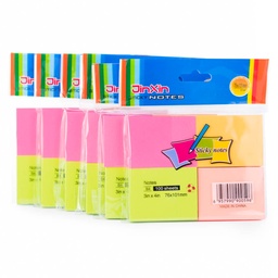 [B4-4] Taco de posit o nota adhesiva de Colores Divididos en 4 7.5x10.1cm