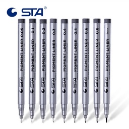 Tiralineas pigment linear STA 10PCS