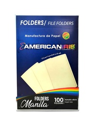 [folder amarillo] Folder  Amarillo American Iris OFICIO 100PCS