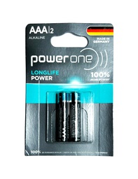 [PAAA2] Pilas ALKALINE LONGLIFE POWER ONE AAA  Blister x 2 pcs