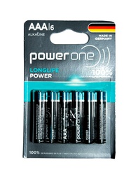 [PAAA6] Pilas ALKALINE LONGLIFE POWER ONE AAA Blister x 6 pcs