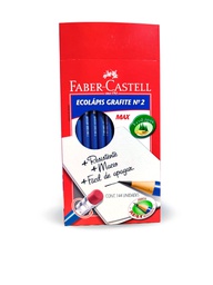 [1210 AZ/B] Lapiz negro barniz Azul Faber Castell 144PCS