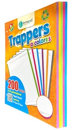 [HOJAS TRAPPER INMAPEL] Hojas traper INMAPEL clasico 5 colores  200hjs (3 Huecos)