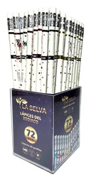 [LS2272Z] Lapiz negro con diseños de zodiaco HB mina 2.2mm La Selva de 72pcs ,.