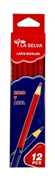 [LS317AR] Lapiz bicolor mina 3mm La Selva de 12pcs