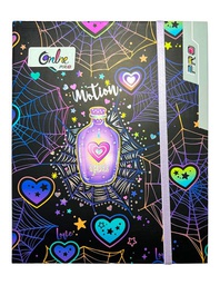 [ONLINE-A5] Cuaderno anillado tapa dura A5/medio oficio ONLINE PRO con 5 separadores,