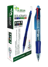 [LS9501] Boligrafo de 4 colores La Selva de 10pcs