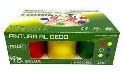 [PD0630] Pintura al dedo 30ml La Selva 6 colores